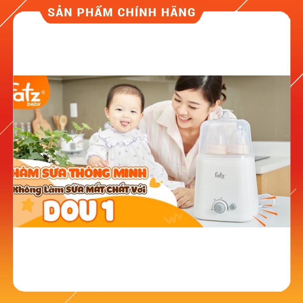 Máy hâm sữa hai bình cổ rộng Dou 1 Fatz Baby FB3012SL