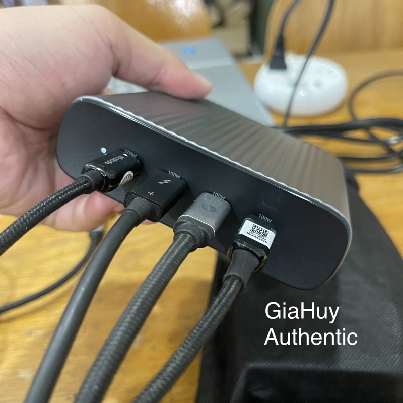 Củ sạc để bàn HYPERJUICE GaN 245W HJ-GAN245 04 USB-C PD/PPS/QC4+ 100W nhỏ nhất thế giới - Hàng chính hãng, BH 24 tháng