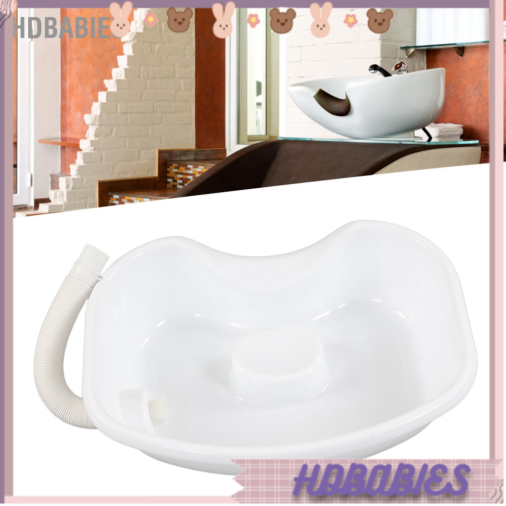 HDbabies Chậu gội đầu Có thể xả Khay giặt tóc bề mặt mịn di động cho bệnh nhân nằm liệt giường Phụ nữ mang thai