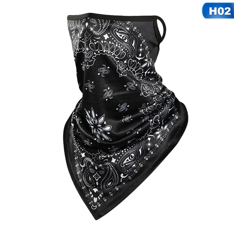 (Hàng Mới Về) Khẩu Trang Lụa In Họa Tiết Có Thể Đeo Cổ Tiện Dụng | BigBuy360 - bigbuy360.vn
