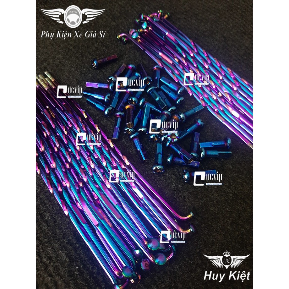 Bộ Căm Titan 7 Màu Xoắn 1.57  Wave, Dream, Future, Exciter, Winner, Vario 2018 - 2020 MS3822