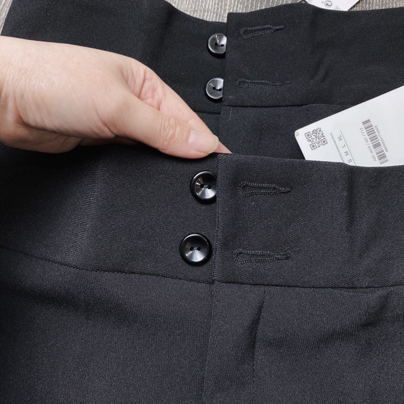 [QUÀ TẶNG BUỘC TÓC XINH XẮN] Quần ống loe cạp cao 2 cúc, quần vải ống rộng, quần loe tôn dáng, hack chân