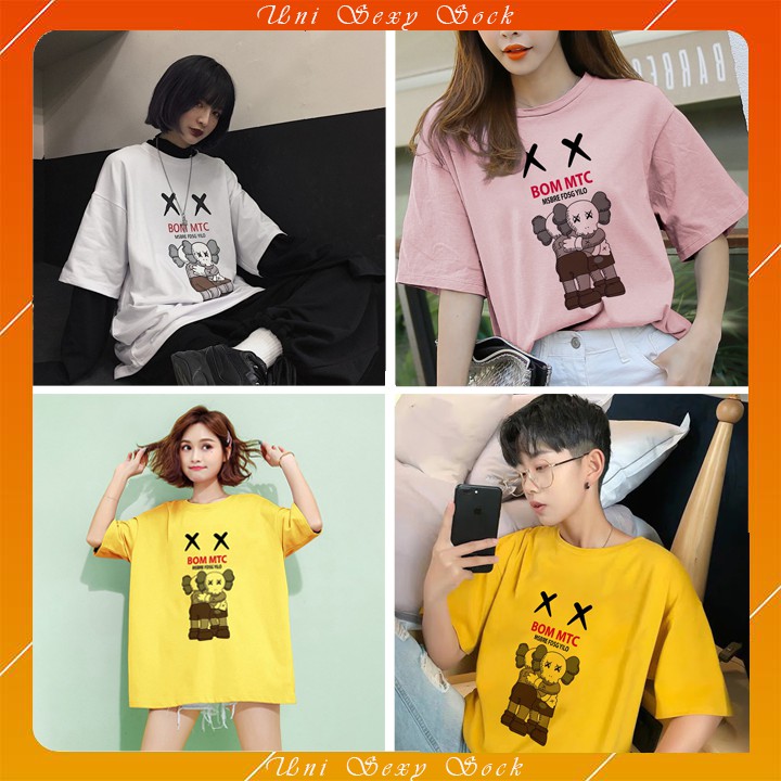 [Uni Trend] Áo Thun Tay Lỡ In Kaws Bom MTC , Độc - Lạ thể hiện cá tính mạnh mẽ. Sản phẩm có rất nhiều màu đẹp  👌