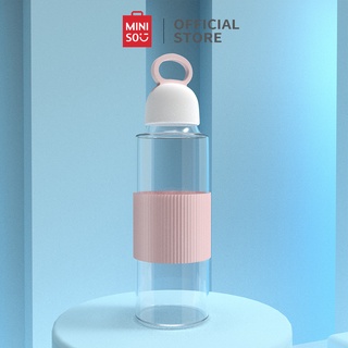 [Mã LIFEHL9 giảm 8% tối đa 100K đơn 250K] Bình nước thủy tinh trong suốt Miniso 420ml