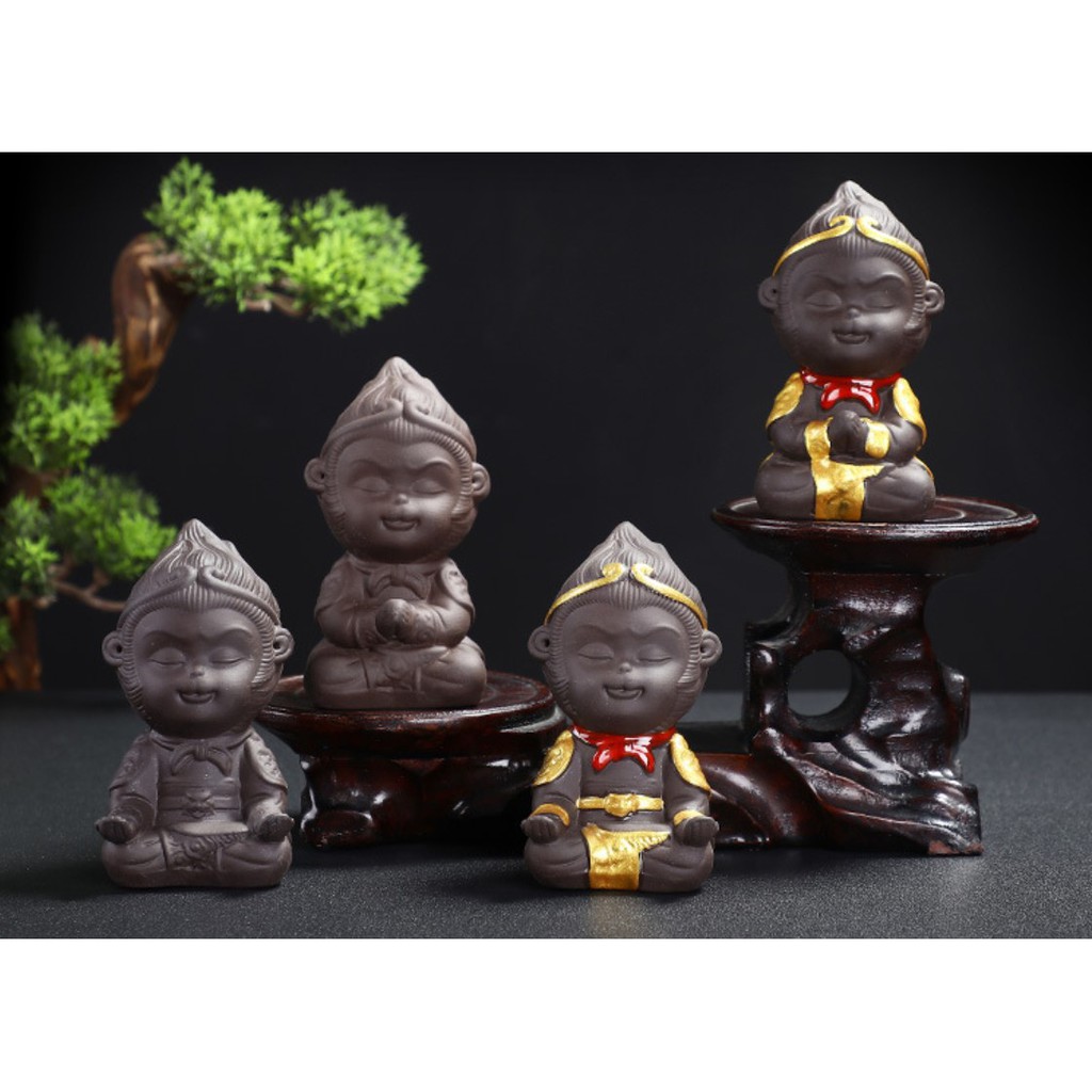 Tượng tôn ngộ không mini 🎁FREESHIP🎁 tượng tề thiên đại thánh -Tượng phật trang trí xe hơi, tiểu cảnh, bàn | BigBuy360 - bigbuy360.vn