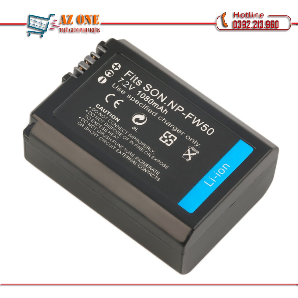 Pin NP-FW50 7.2V 1080MAH Cho Máy Ảnh SONY 7R a7R a3000 a5000 a6000 NEX-5N A55