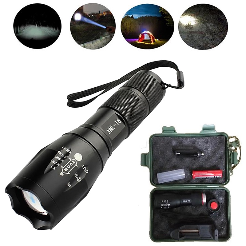 Đèn pin xml t6 2 loại pin ⭐ Đèn pin siêu sáng Ultrafire Xml T6 ⭐ chiếu xa chống nước tuyệt đối - Bảo hành uy tín | BigBuy360 - bigbuy360.vn