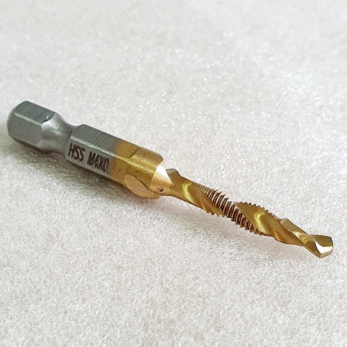 Một Mũi Khoan Tạo Ren Trong M4, Doa Âm Mũi Vít, Chuôi Lục Giác 6 Ly M4x0.7