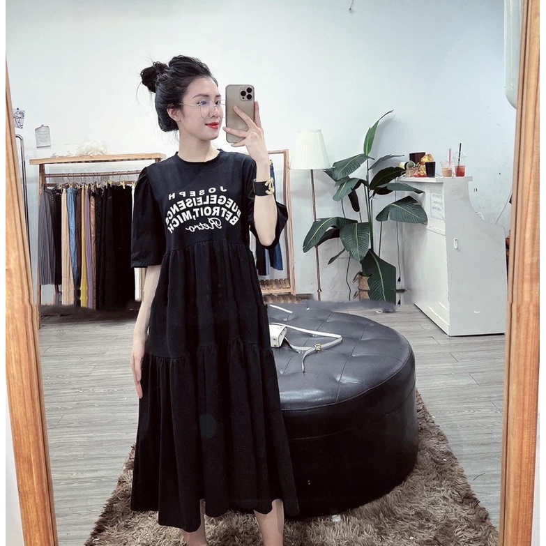 Váy cotton suông babydoll