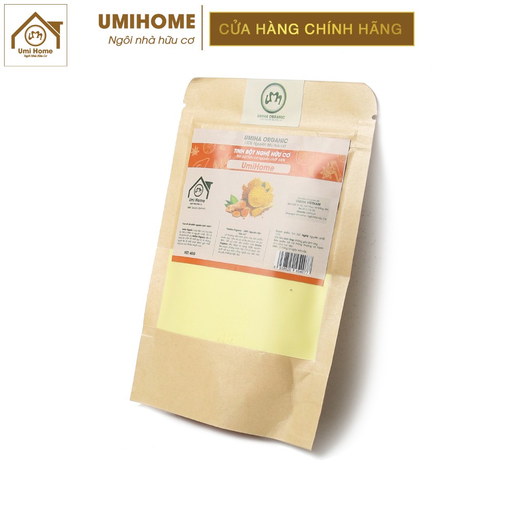 Tinh bột Nghệ hữu cơ UMIHOME nguyên chất | Turmeric powder 100% Organic 35G