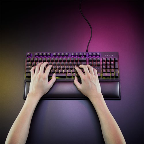 Tấm kê tay bàn phím Razer Ergonomic Wrist Rest for Full-size Keyboards RC21-01470200-R3M1 - Hàng chính hãng