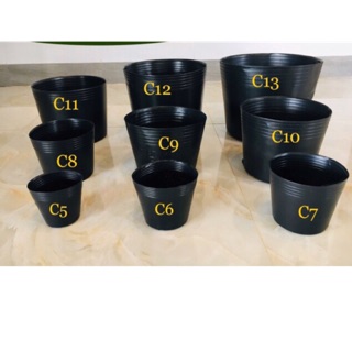 Chậu nhựa dẻo trồng cây - combo 10 cái