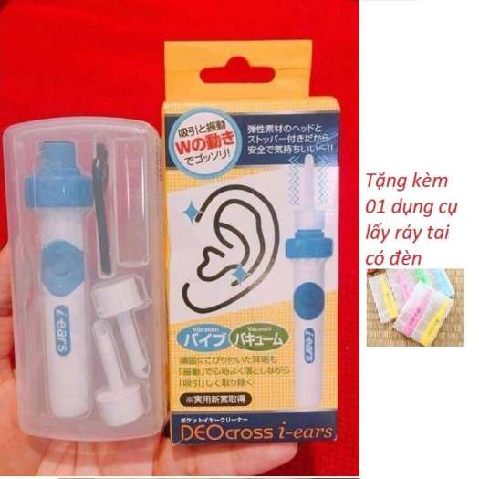 Máy Hút Ráy Tai Nhật Bản Deocross Kèm Dụng Cụ Hút Ráy Tai Cao Cấp, Lấy Ráy Tai Chuyên Nghiệp, Dễ Dàng