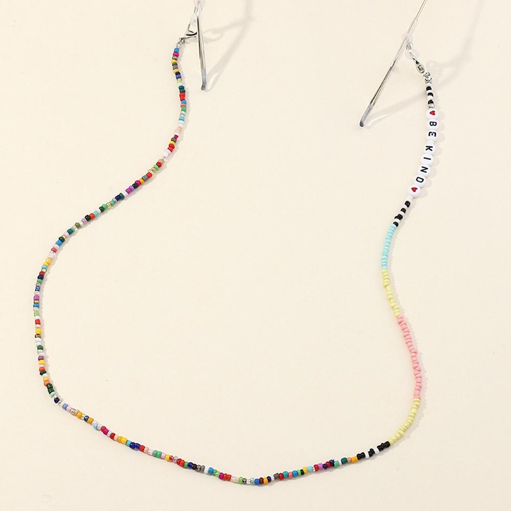 Dây Giữ Mắt Kính Acrylic Chống Thất Lạc Kèm Chuỗi Hạt Đeo Tiện Dụng