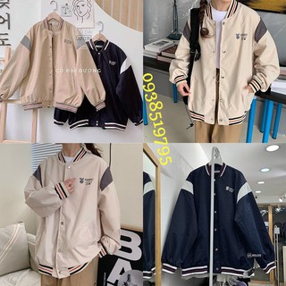 Áo Khoác Dù Nam Bomber Nút Gài Form Rộng Thêu Logo Forest 2 Lớp Giành Cho Nam Và Nữ
