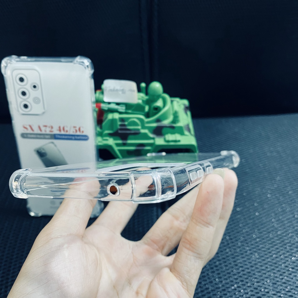 Ốp lưng chống sốc Samsung A72 dẻo trong suốt cao cấp bo 4 góc chống va đập