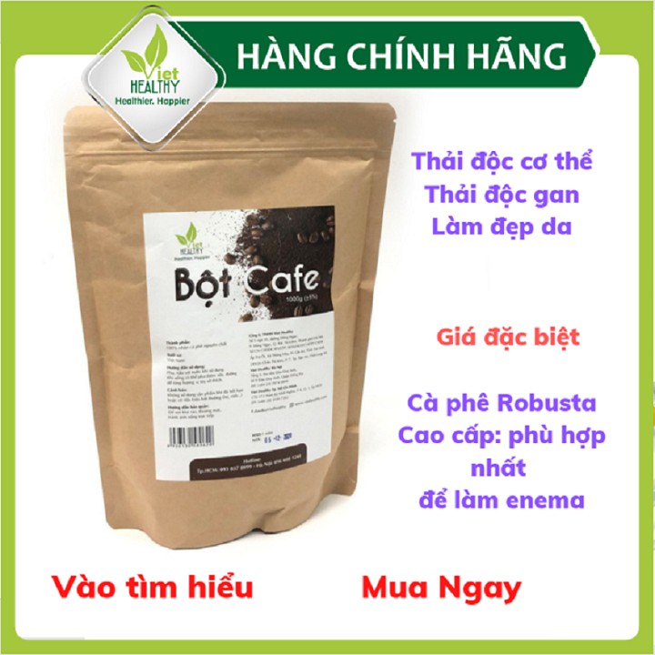 [Mã INCU20 giảm 20K đơn 150K] Bột cà phê enema Viet Healthy 1kg
