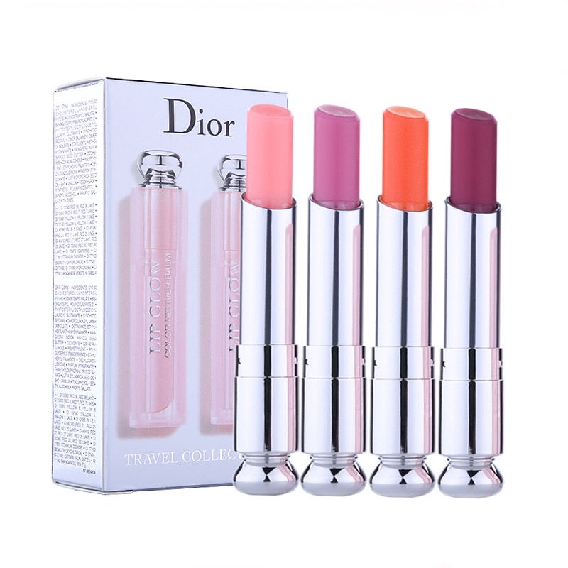 Set son dưỡng môi đổi màu Dior 001+004