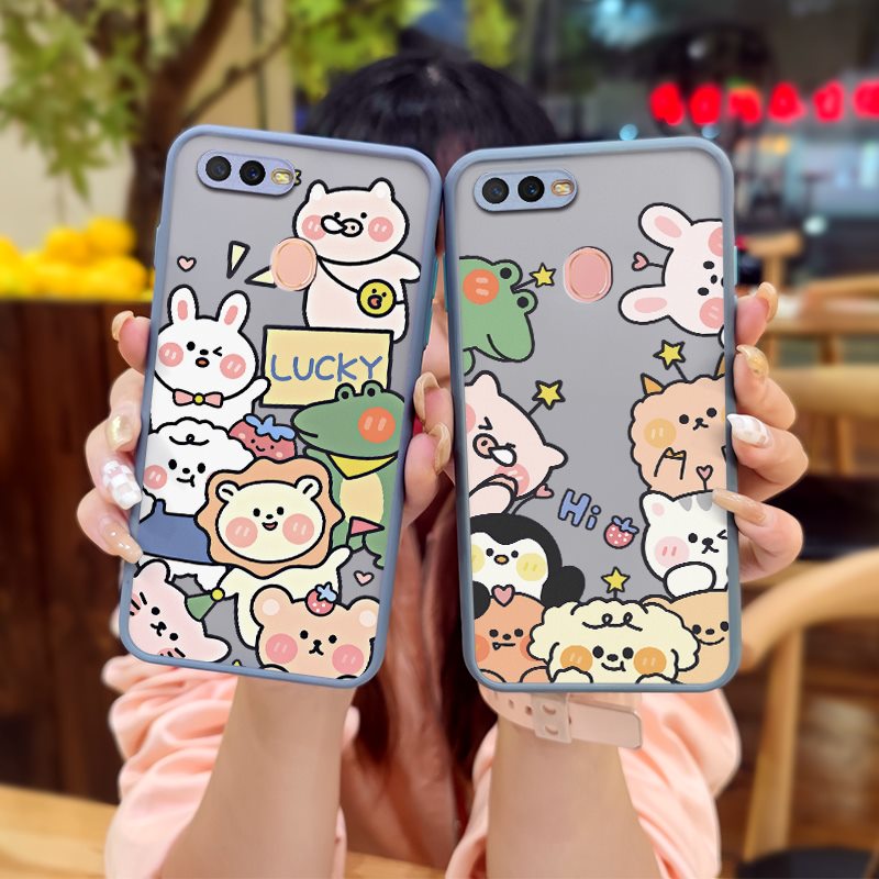 Ốp Điện Thoại Chống Rơi Họa Tiết Hoạt Hình Đài Loan Cho OPPO A7/A5s/AX5S/AX7