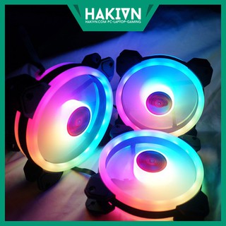 Bộ quạt tản nhiệt máy tính Coolmoon V4 RGB Kèm Hub và Remote