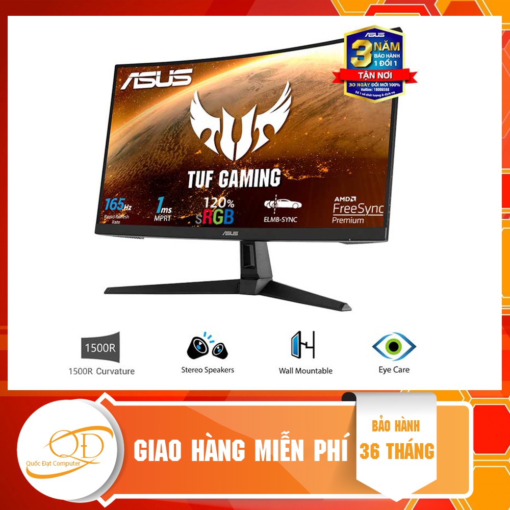 Màn hình Game Asus TUF GAMING VG27VH1B 27 inch FHD 165Hz | BigBuy360 - bigbuy360.vn