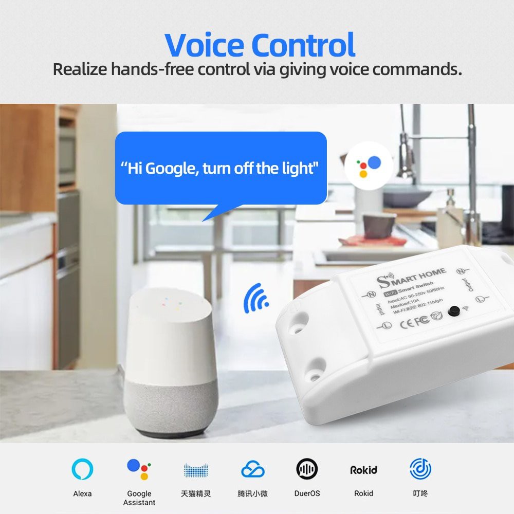 Công tắc tắt/bật từ xa không dây wifi Ứng dụng Tuya