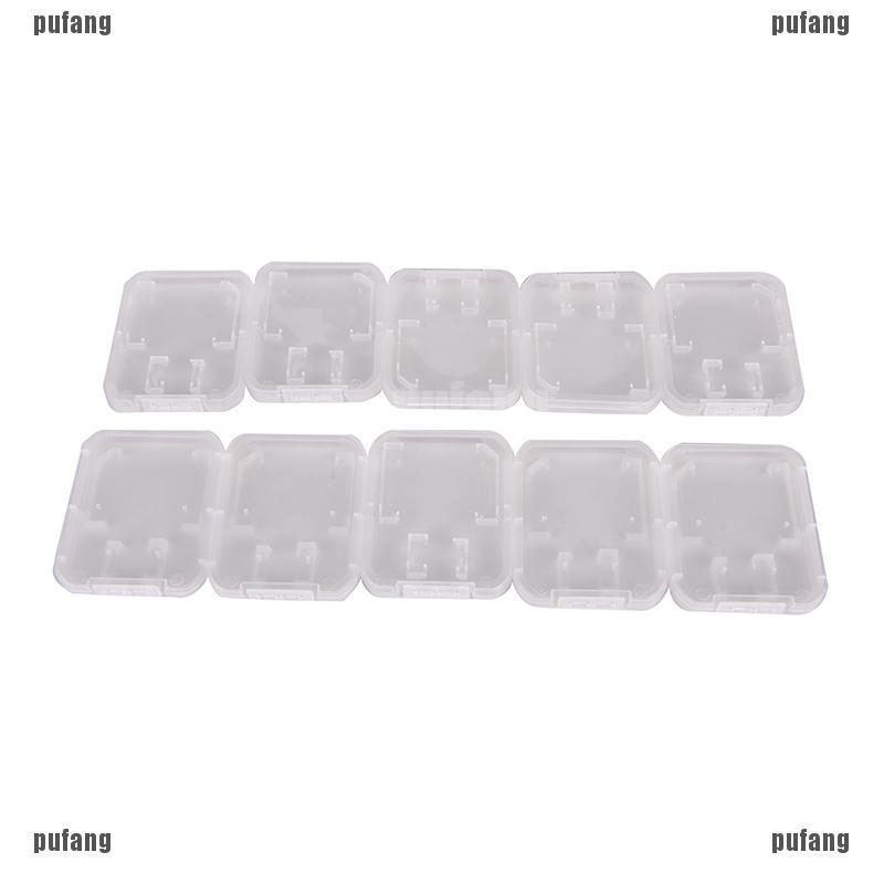 Bộ 10 hộp nhựa trong suốt đựng thẻ nhớ SD SDHC SDXC | BigBuy360 - bigbuy360.vn