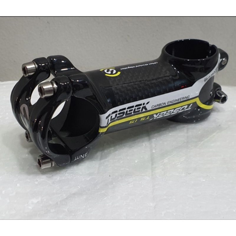 Pô Tăng Xe Đạp Leo Núi Sợi Carbon Toseek 6° 28.6*31.8mm 90mm//T17