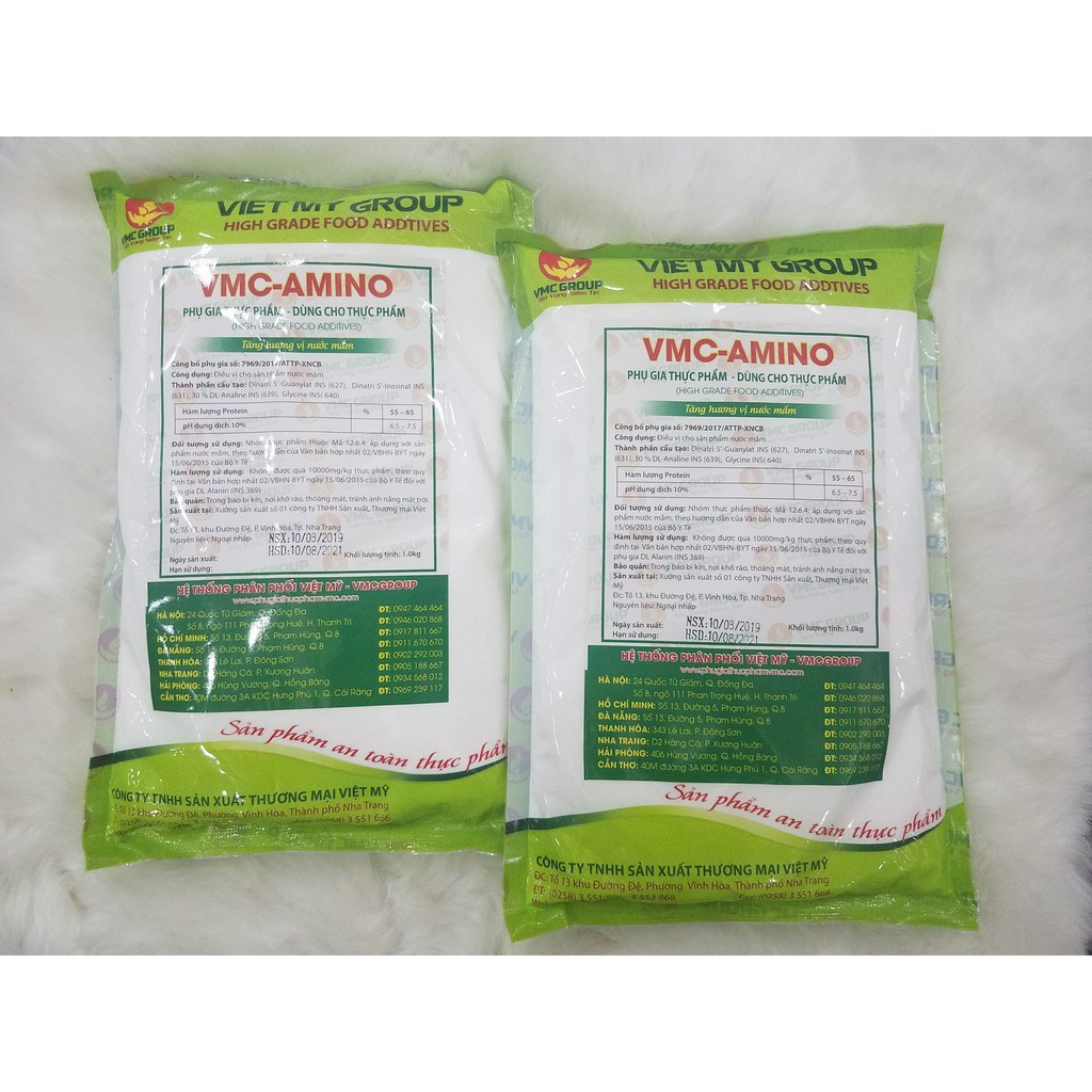 1KG VMC AMINO PHỤ GIA ĐIỀU VỊ THAY THẾ MÌ CHÍNH, NẤU PHỞ, NƯỚC DÙNG, NƯỚC LÈO,NƯỚC
