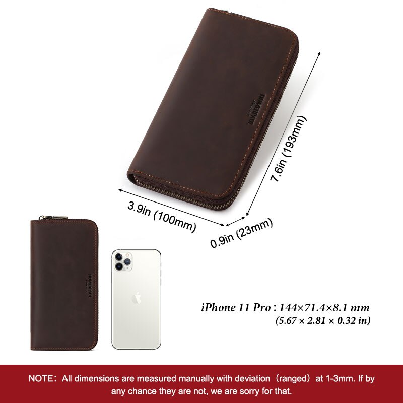 Humerpaul Ví Dài Sức Chứa Lớn Đựng Thẻ Tín Dụng rfid bp816 Dành Cho Nam Và Nữ