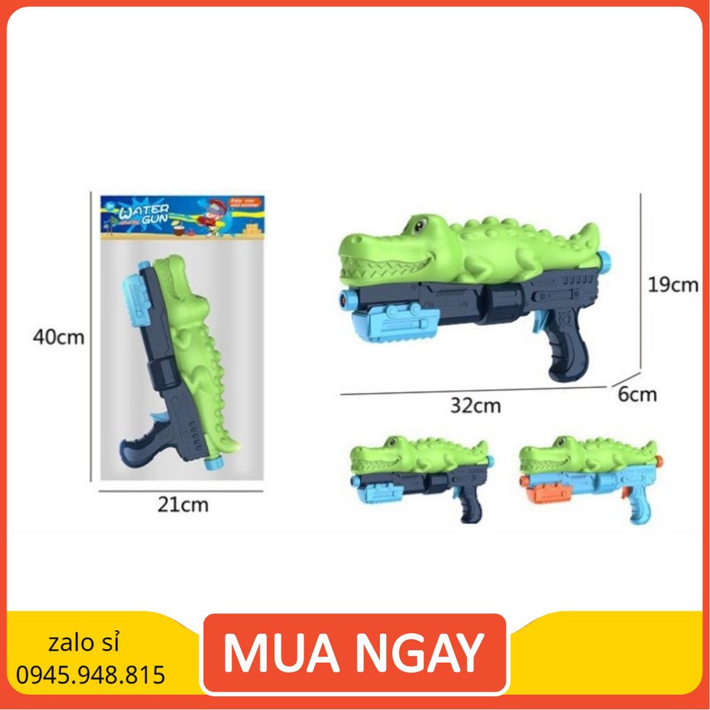 CÁ SẤU PHUN NƯỚC CỰC MẠNH, có bình chứa nước bên trên size 32cm