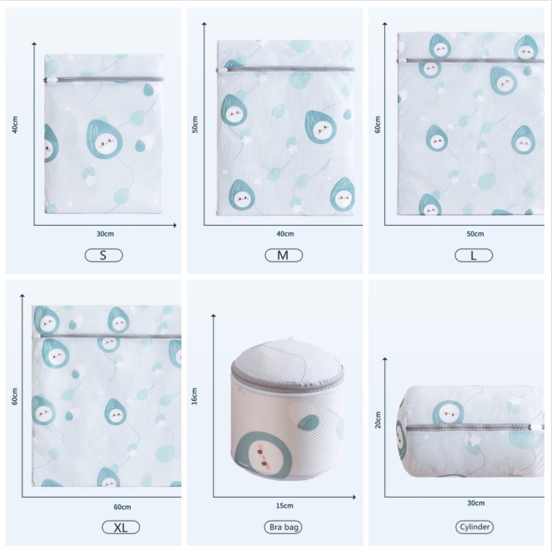 Túi Lưới Giặt Đồ Lót Hình Hoạt Hình Nhiều Kích Cỡ