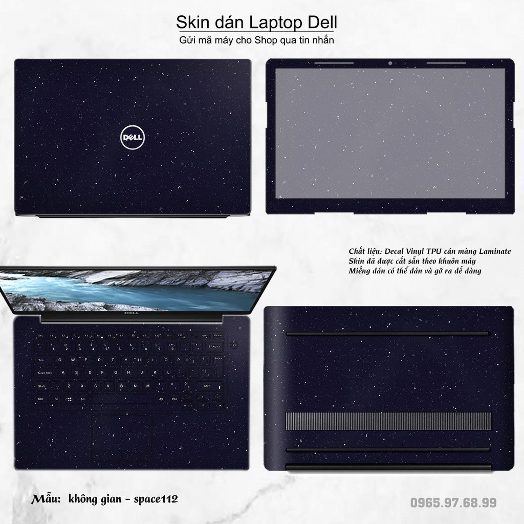 Skin dán Laptop Dell in hình không gian _nhiều mẫu 19 (inbox mã máy cho Shop)