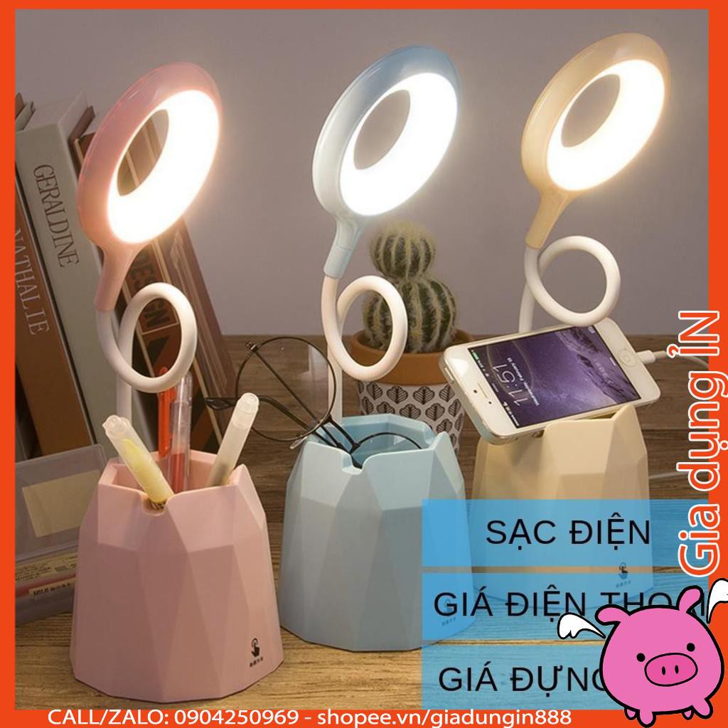 Đèn bàn học sạc tích điện ❤Bảo hành 3 tháng❤Giá để điện thoại❤M36011 đèn led đọc sách chống cận cho trẻ học sinh