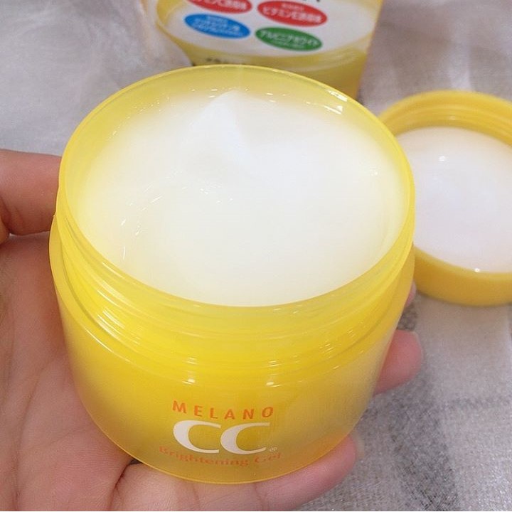 Kem dưỡng trắng da, ngừa thâm mụn CC Melano Brightening Gel Nhật Bản - hủ 100g