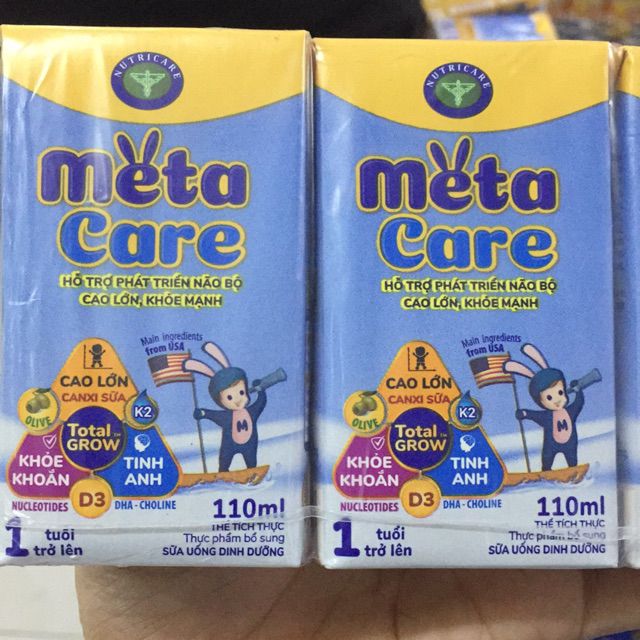 1 thùng Metacare pha sẵn 110ml Nutricare 48 hộp