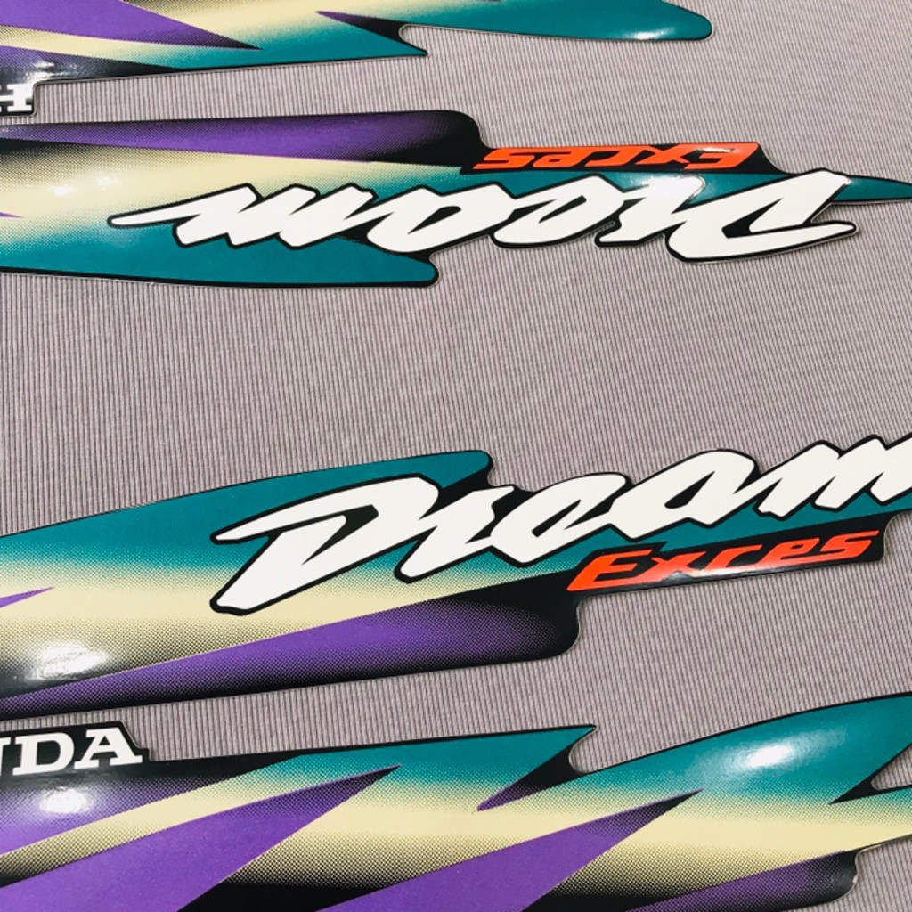 Nguyên bộ tem rời dán xe máy Honda Dream lùn đời 98 màu đen