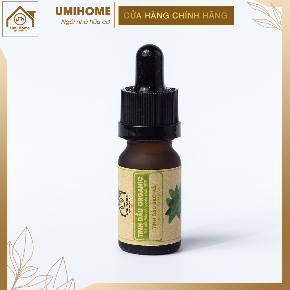 Tinh dầu Bạc Hà hữu cơ UMIHOME 10ml nguyên chất