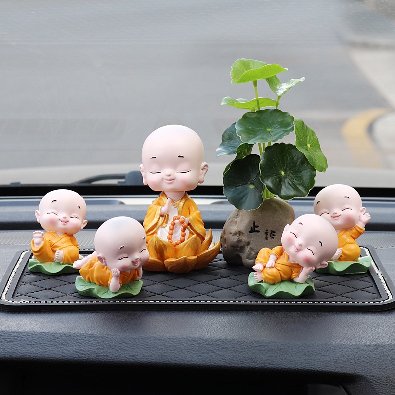 Set Tiểu Hoà Thượng Dễ Thương Trang Trí Taplo Ô Tô