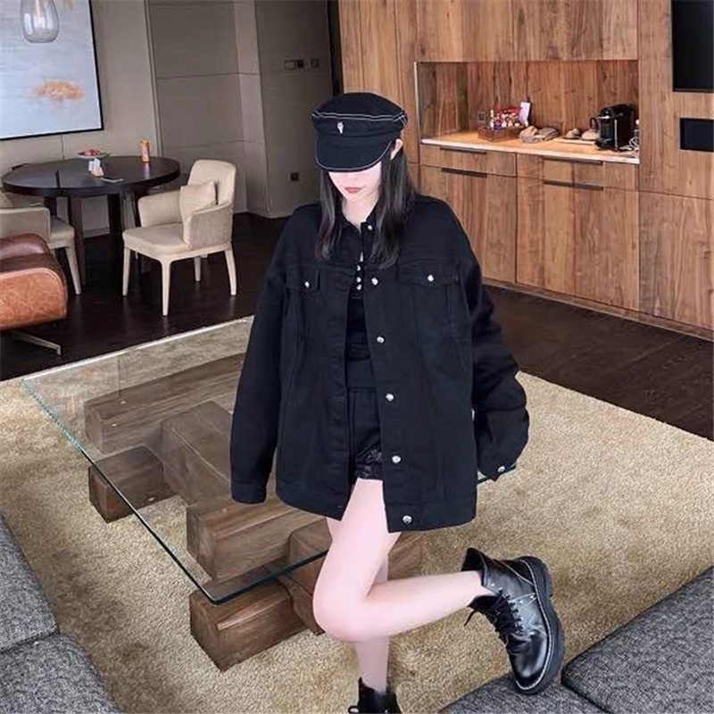 Order áo khoác denim jacket chrome hearts cao cấp