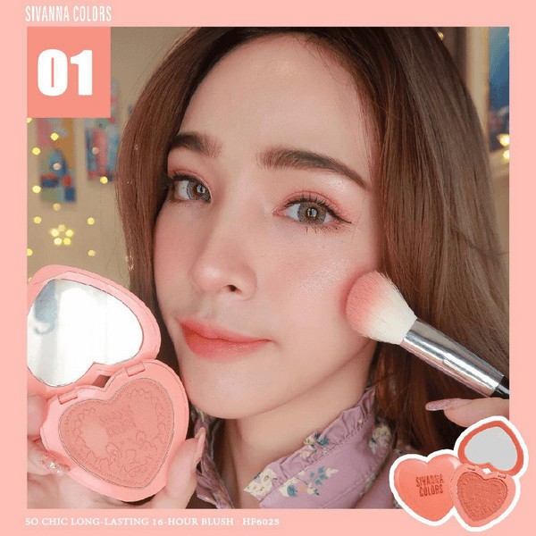 [An Toàn ] Phấn Má Hồng Bền Màu So Chic Long- Lasting 16-Hour Blush Sivanna Colors HF6025