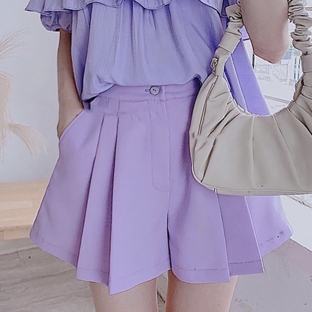 Quần sooc xếp ly bốn màu - quần short ROSA BOUTIQUE