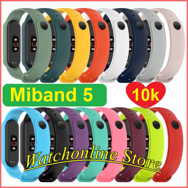 [Sale 10K] Dây Đeo Cao Su Thay Thế Cho Xiaomi Mi Band 5, Mi Band 5 NFC Mi Band 6 Mi band 6