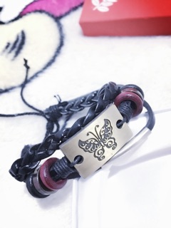 Vòng Dây Da Handmade HM156