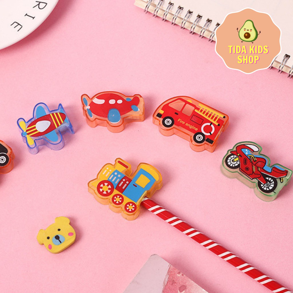 Gọt Bút Chì Cao Cấp Nhiều Mẫu Phương Tiện Giao Thông Cute Cho Bé Giá Tốt ❤️ Freeship ❤️ TiDa Kids Shop