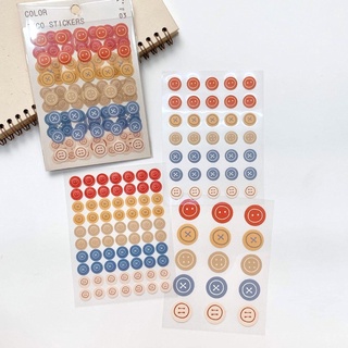 Set 3 Tấm Sticker - Hình Dán nhựa PET Trang Trí sổ Bullet Journal
