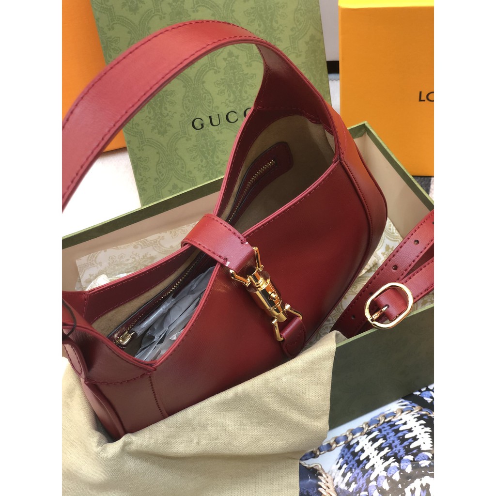 Túi quai da bầu super màu đỏ size 28cm