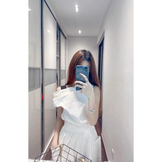 Đầm lệch vai phá cách (ảnh thật ảnh cuối)