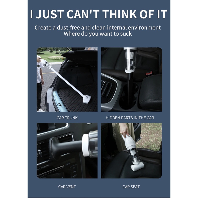 Máy hút bụi đa năng DDRADON , hút sàn nhà , hút bụi nệm , hút bụi ô tô không dây cầm tay siêu mạnh 15000PA