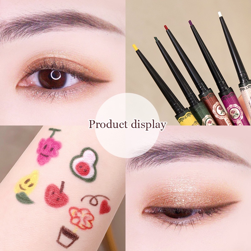 Bút kẻ mắt SUAKE 5 màu đầu mảnh 1.0mm chống thấm nước lâu trôi 0.1g